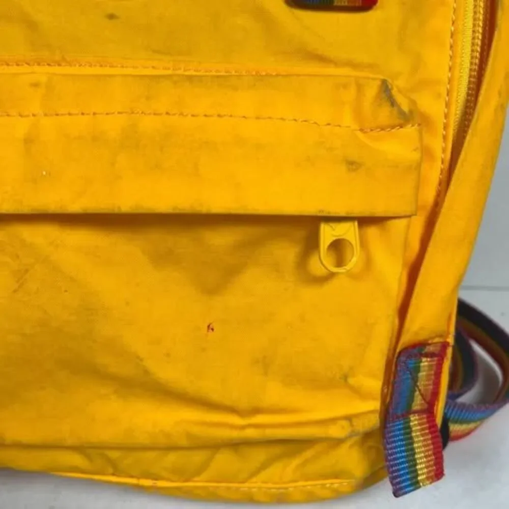Fjallraven Kanken Yellow Rainbow small backpack